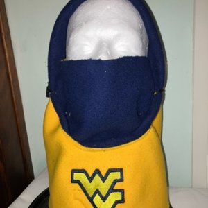 West Virginia Mountaineers snowmobiling reversible hood moves with your head